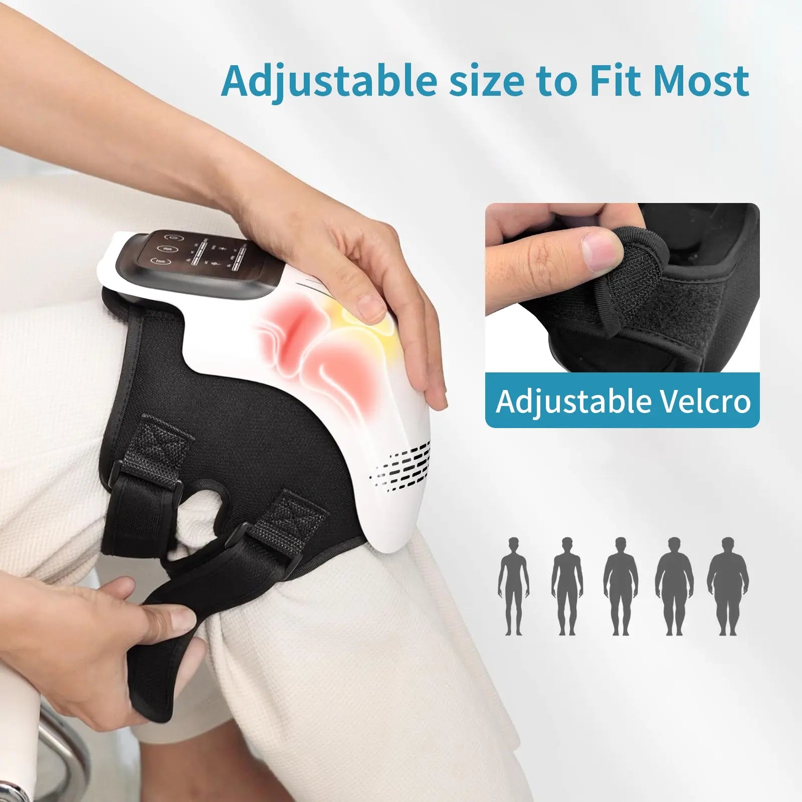 Intelligent Home Use Electric Intelligent Kneading Heating Knee Massager Rechargeable Pain Relief Infrared Laser Vibration Knee Massager Smart Desion