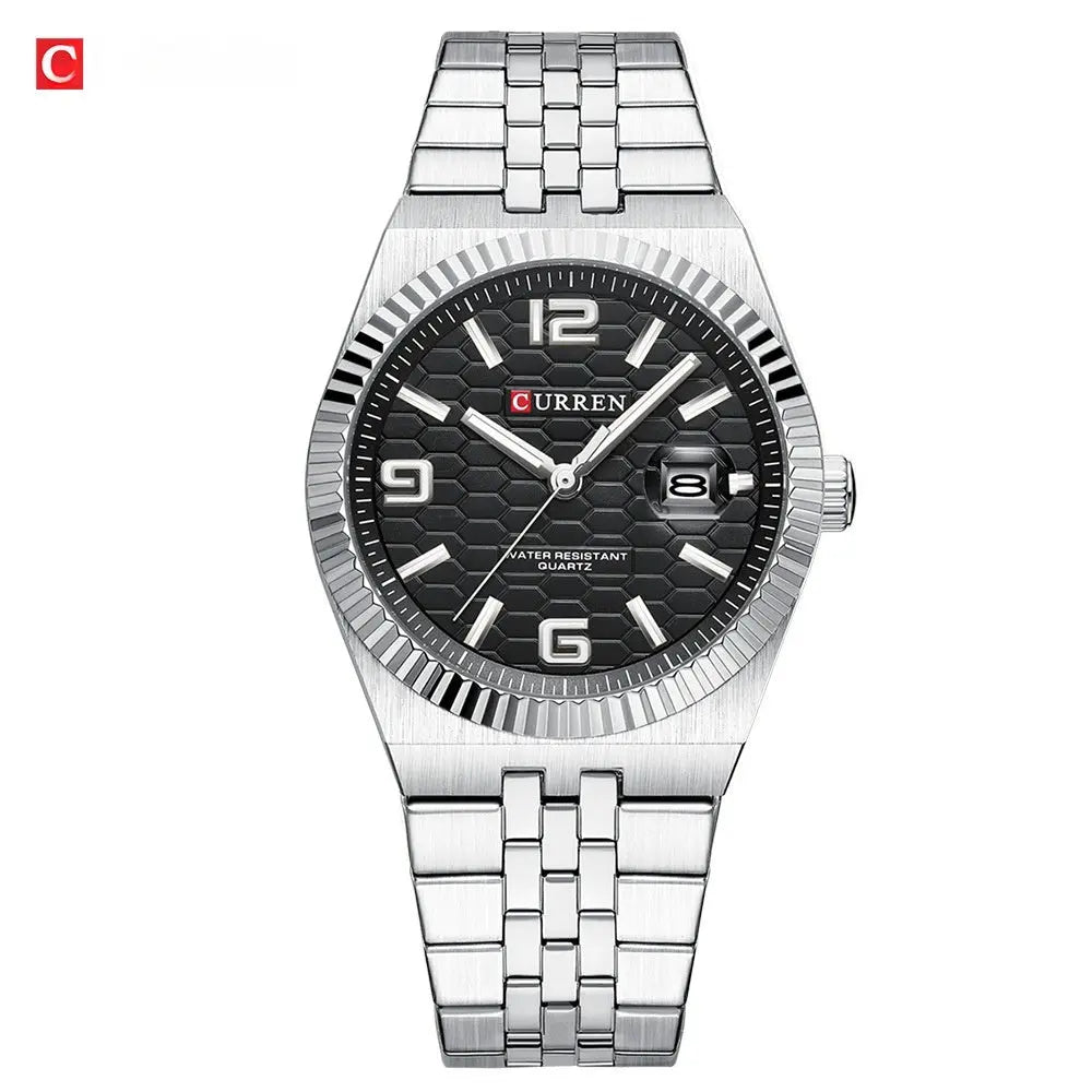 Round Dial Business Mens Watch Smart Desion