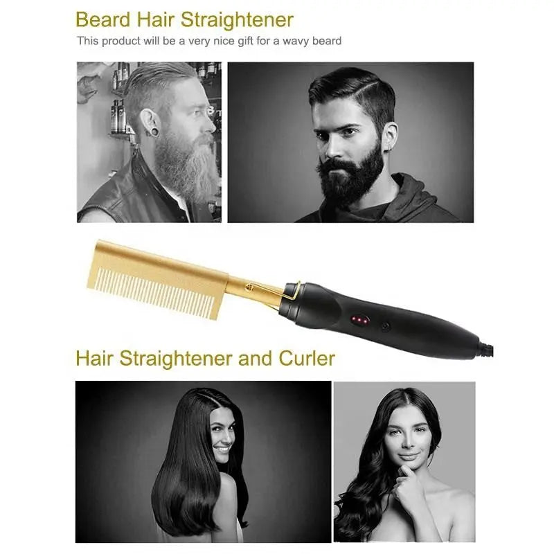 Press Comb Hot Comb Professional Hair Hot Comb Straightener Electric Hot Comb Smart Desion