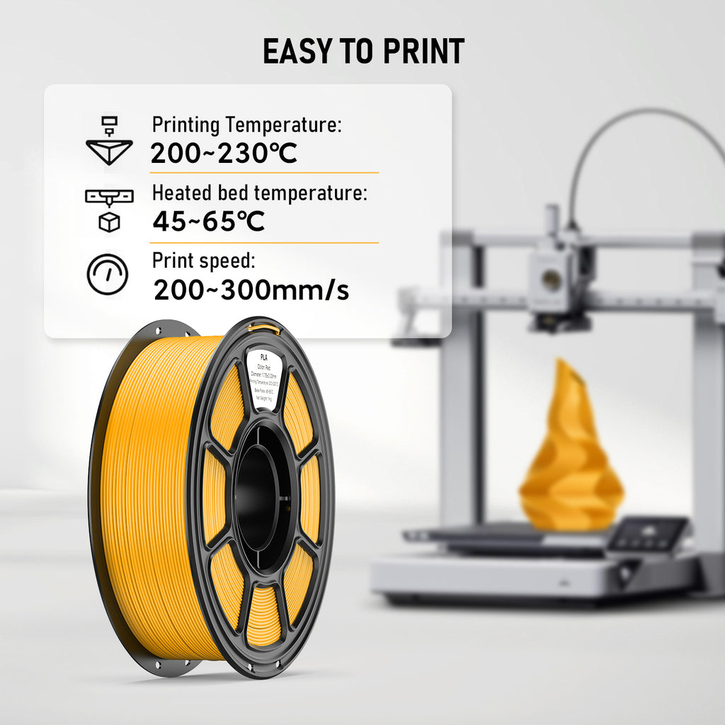 Silk PLA Filament 1.75mm – 1.1kg Spool, Glossy Shiny Finish, Smooth Printing