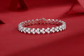 Moissanite Diamond S925 Silver Bracelet – Luxury 16.5cm Fine Jewelry