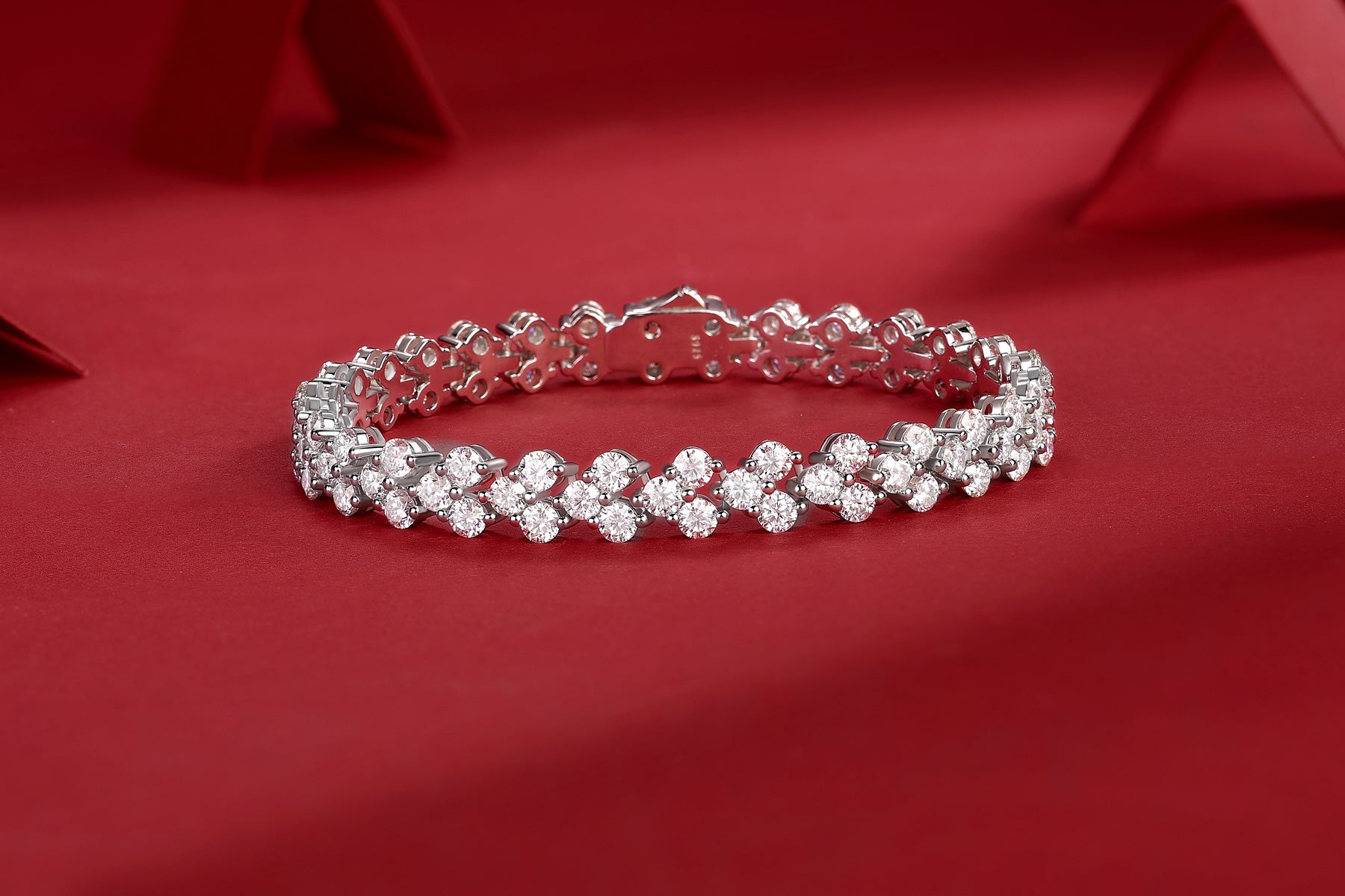 Moissanite Diamond S925 Silver Bracelet – Luxury 16.5cm Fine Jewelry