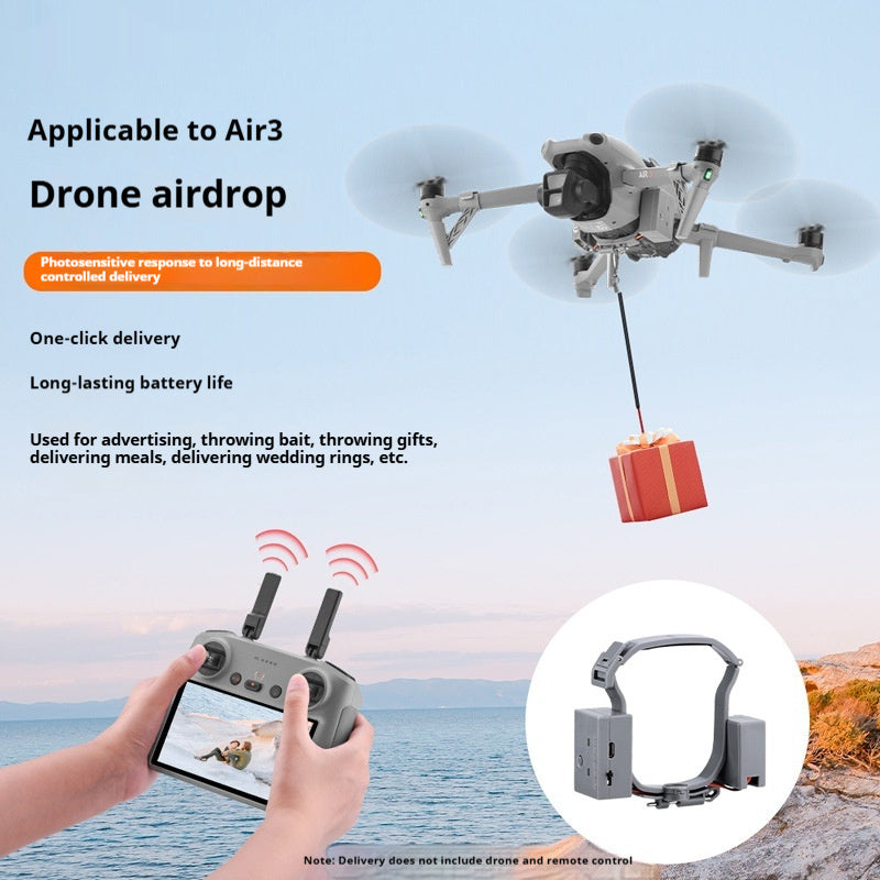 DJI Air 3 Drone Payload Dropper – USB Charging, 500g Capacity, Remote Control