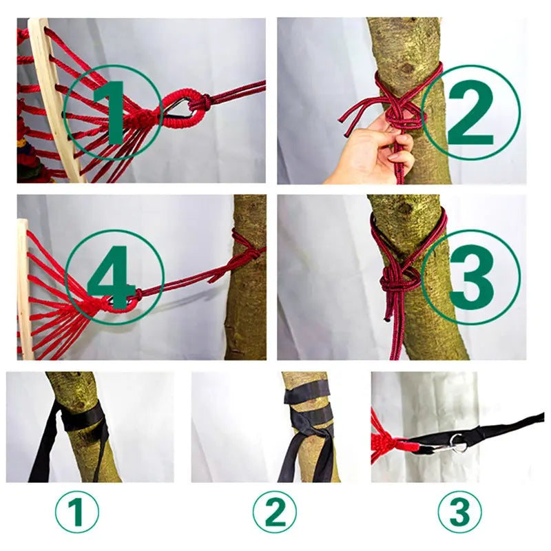200x80cm Backpacking Hammock Portable Canvas Parachute Outdoor Single Hammock Smart Desion