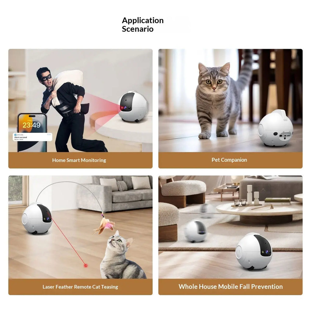Pet AI Smart Interactive Toy And Tumbler Monitor Smart Desion