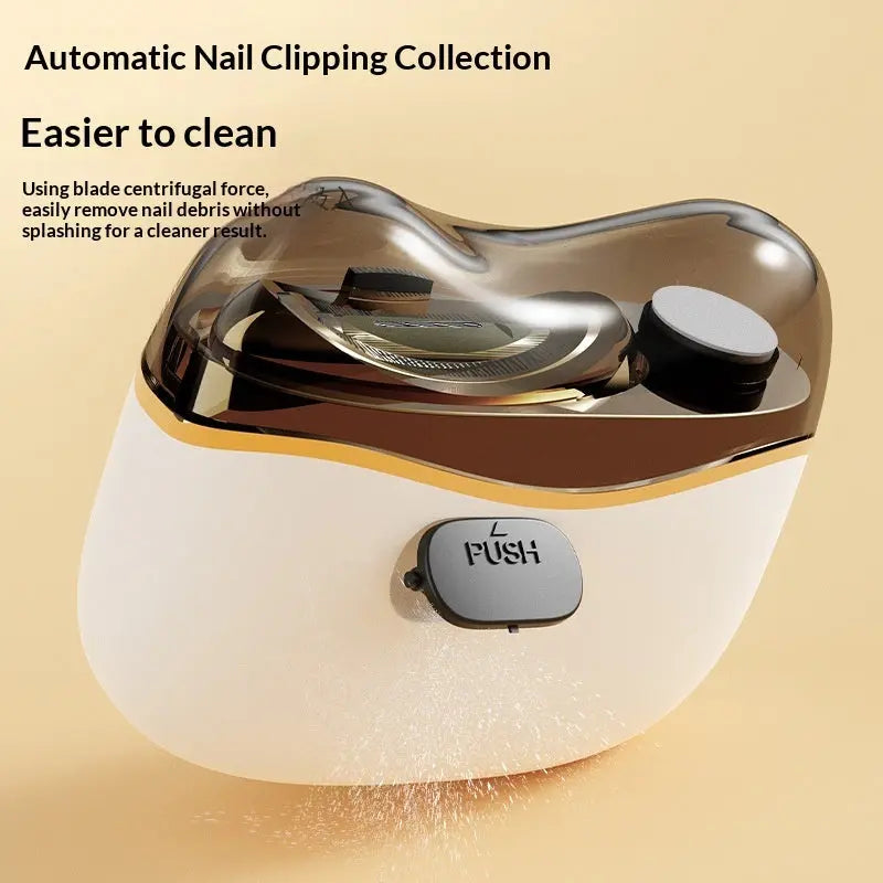 Quiet Portable Electric Nail Clipper - Cordless Rechargeable Nail Trimmer for Home Use, Safe No-Pinch Design for Fingernails and Toenails Smart Desion