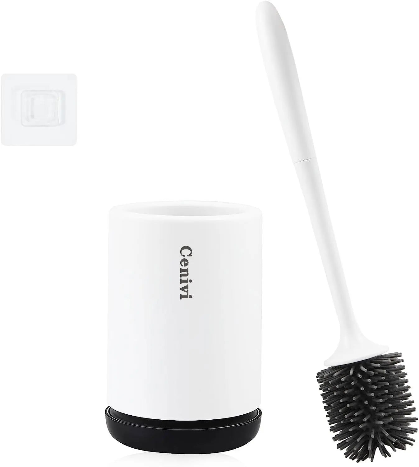 Non-stick Hair Soft Plastic Brush Head Toilet Smart Desion
