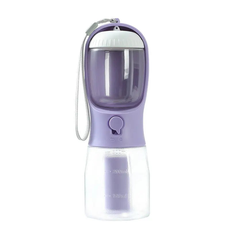 3-in-1 Portable Dog Water Cup with Food & Bag Dispenser Smart Desion