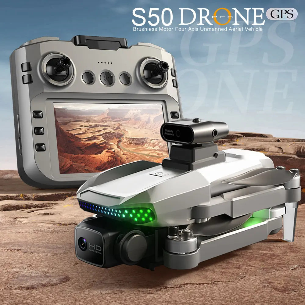 S50 Pro GPS Drone with HD Camera & Obstacle Avoidance Smart Desion