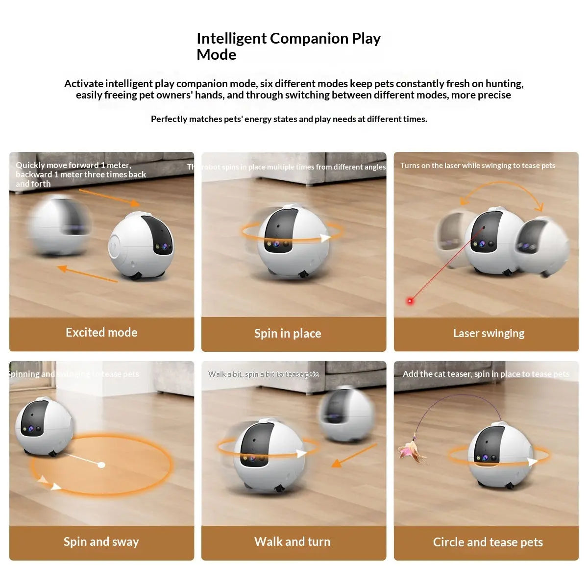 Pet AI Smart Interactive Toy And Tumbler Monitor Smart Desion