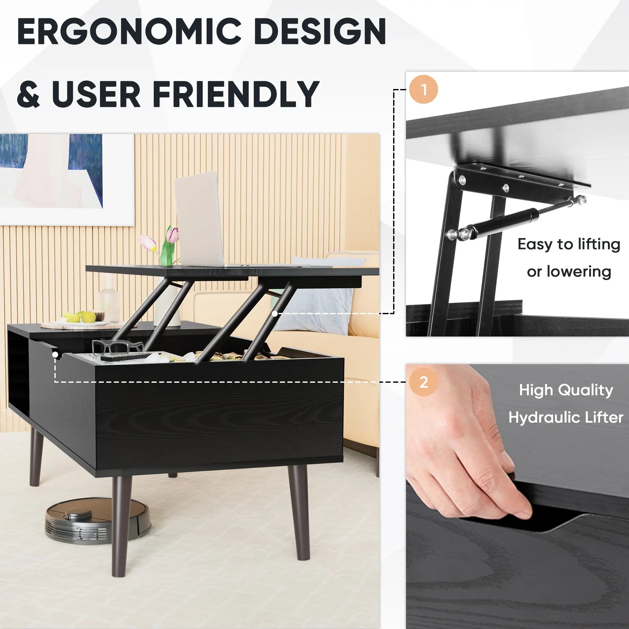 Living Room Table Coffee Table Smart Desion