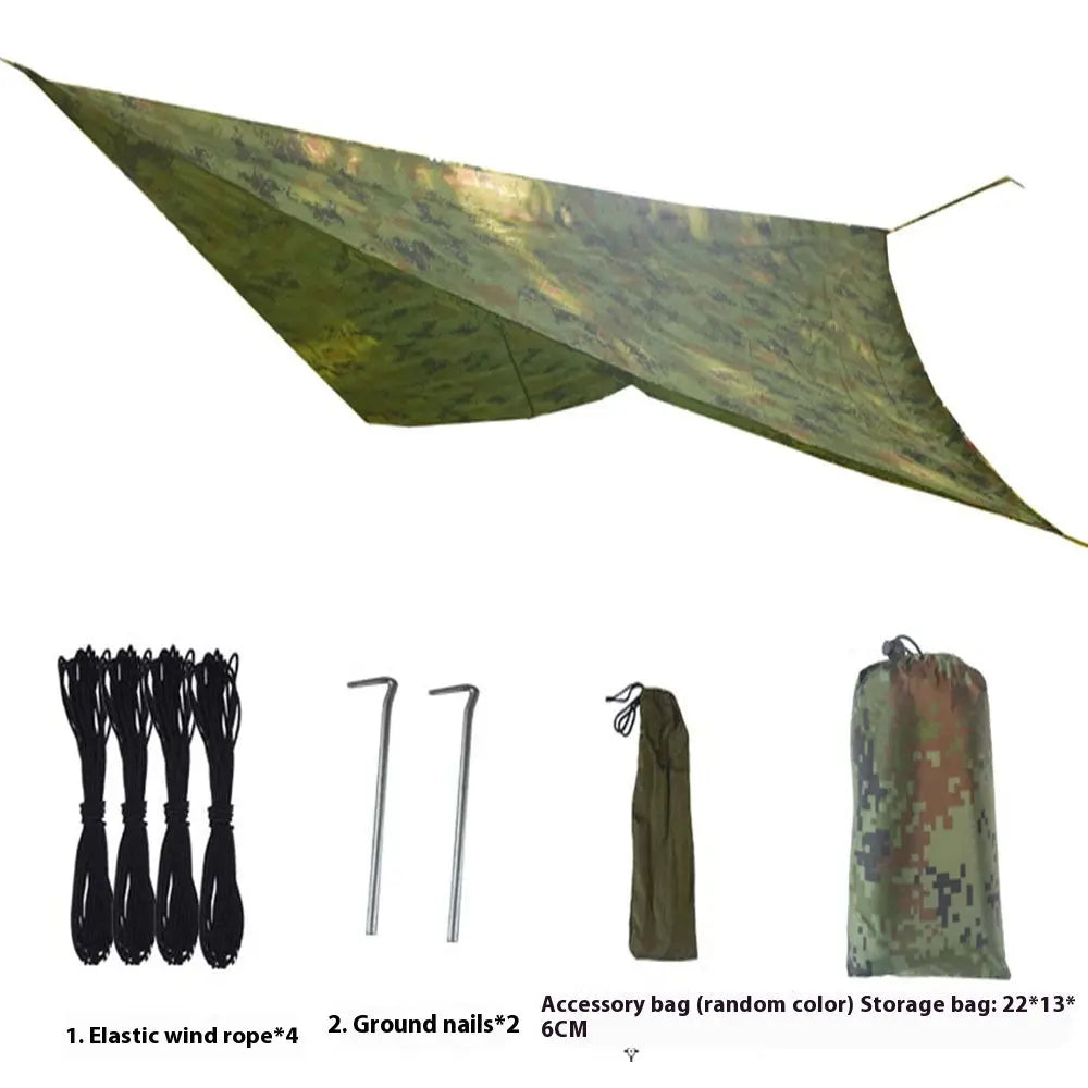 Waterproof Anti-mosquito Sunshade Mosquito Net Hammock Package Outdoor Camping Aerial Swing Hammock 270270 Canopy Smart Desion