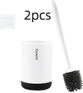 Non-stick Hair Soft Plastic Brush Head Toilet Smart Desion