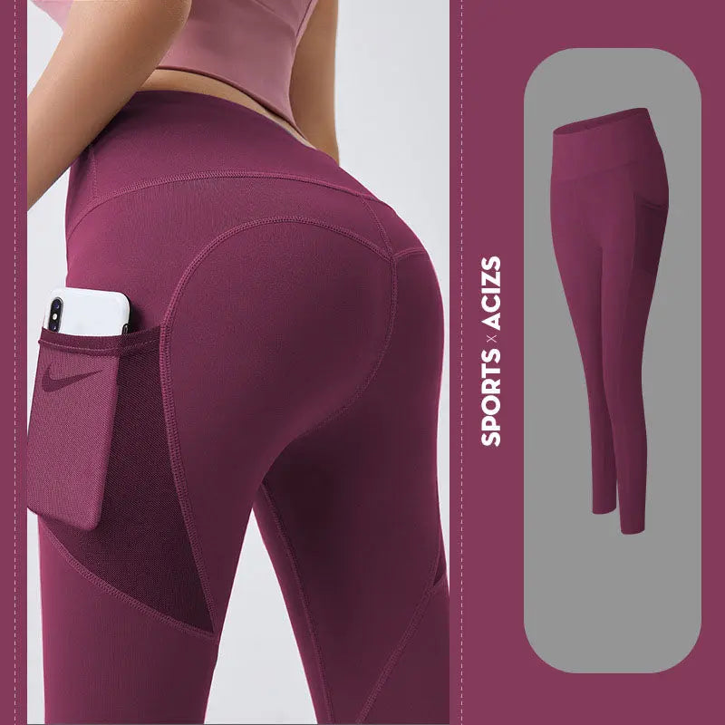 Yoga Pants Women With Pocket Leggings Sport Girl Gym Leggings Women Tummy Control Jogging Tights Female Fitness Pants Smart Desion