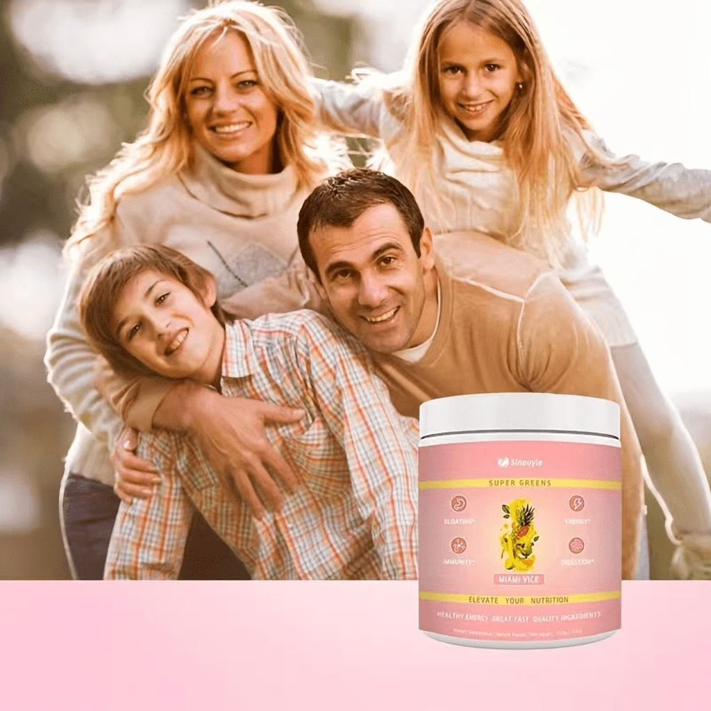 Super Greens Powder – Miami Vice Flavor, 255g, Energy, Digestion & Immunity Support