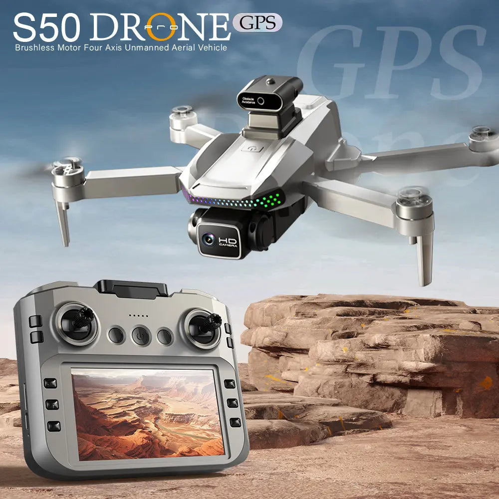 S50 Pro GPS Drone with HD Camera & Obstacle Avoidance Smart Desion