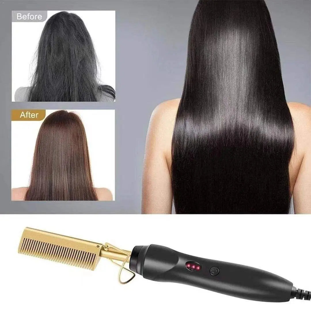 Press Comb Hot Comb Professional Hair Hot Comb Straightener Electric Hot Comb Smart Desion