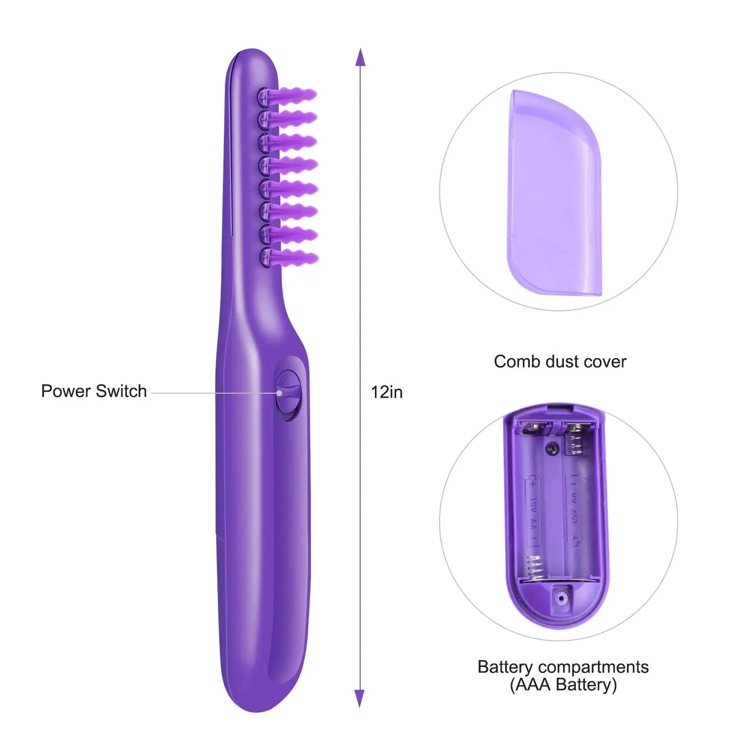 Electric Detangling Brush Scalp Massage Hair Brush Smart Desion
