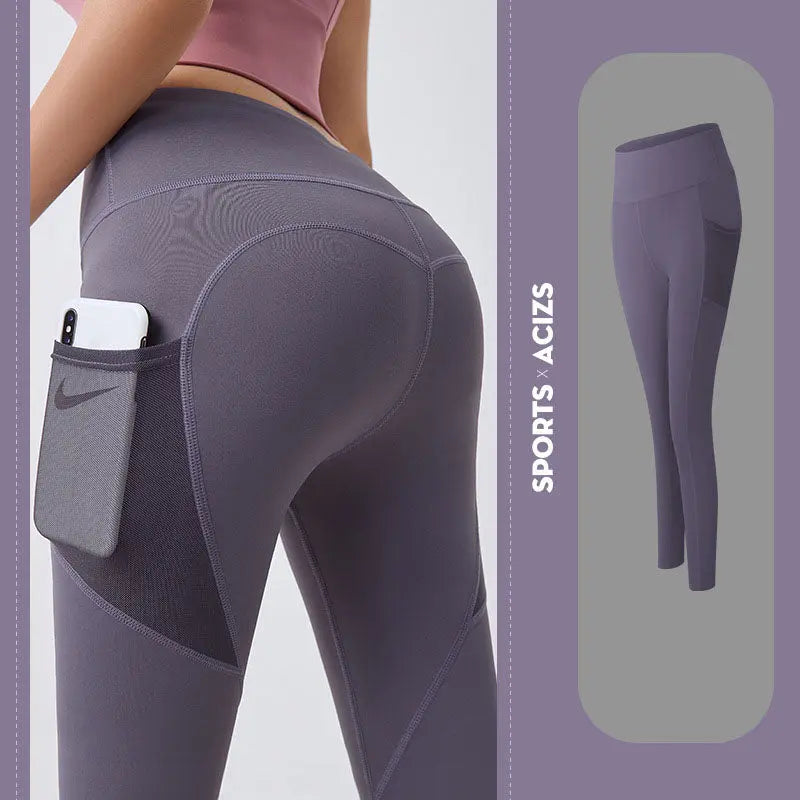 Yoga Pants Women With Pocket Leggings Sport Girl Gym Leggings Women Tummy Control Jogging Tights Female Fitness Pants Smart Desion