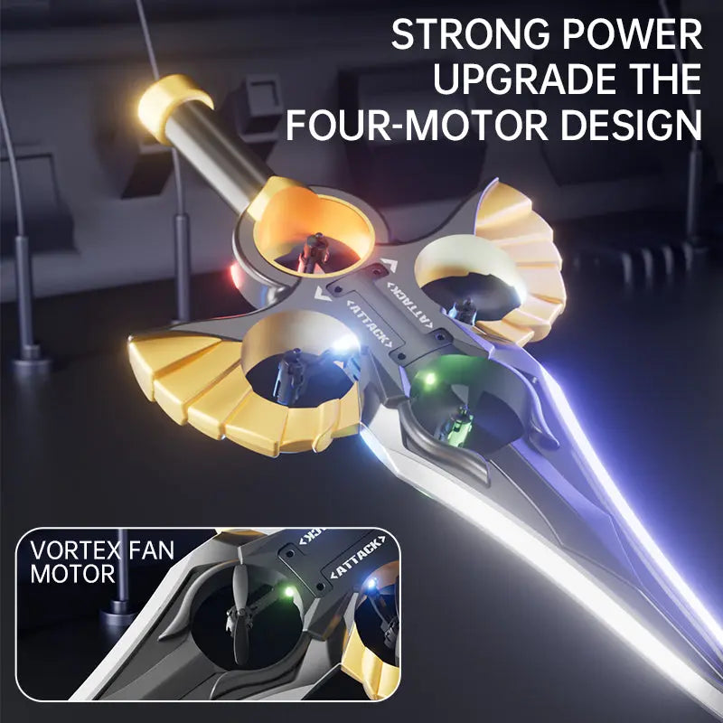 Gesture-Control Flying Sword Drone – Kids' RC Toy Smart Desion