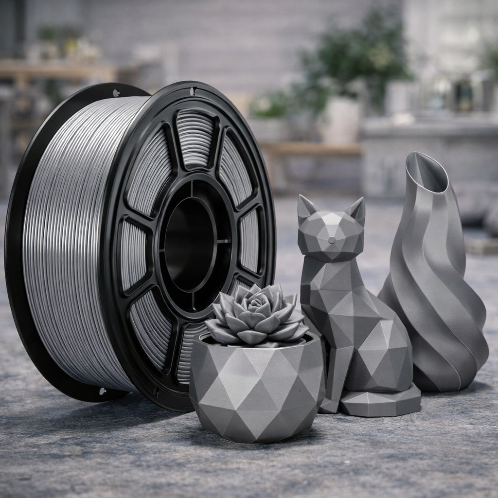 Silk PLA Filament 1.75mm – 1.1kg Spool, Glossy Shiny Finish, Smooth Printing