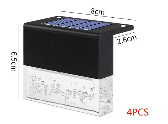 RGB Solar LED Step & Fence Light – Waterproof Smart Desion