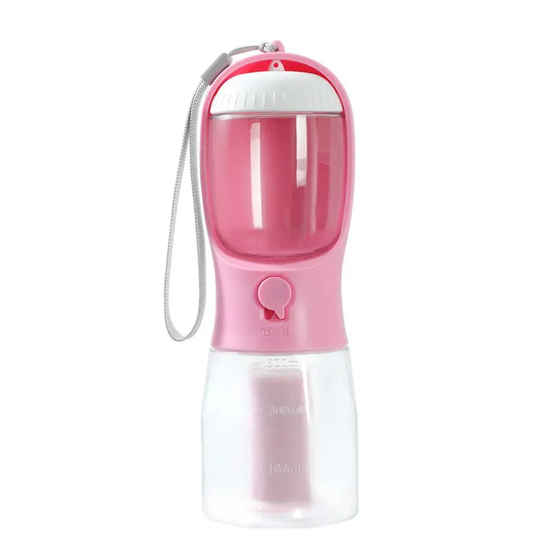3-in-1 Portable Dog Water Cup with Food & Bag Dispenser Smart Desion
