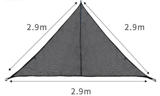 Triangle Multiplayer Hammock, Camping Tree Tent Aerial Mat Smart Desion
