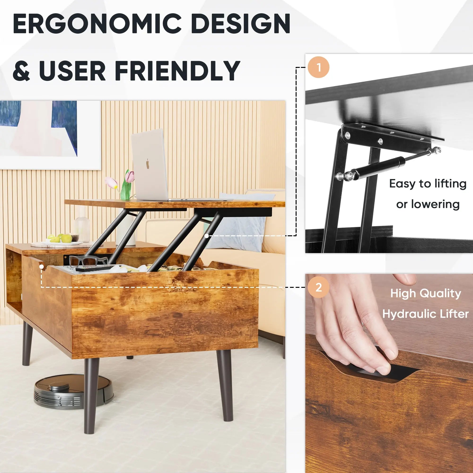 Living Room Table Coffee Table Smart Desion