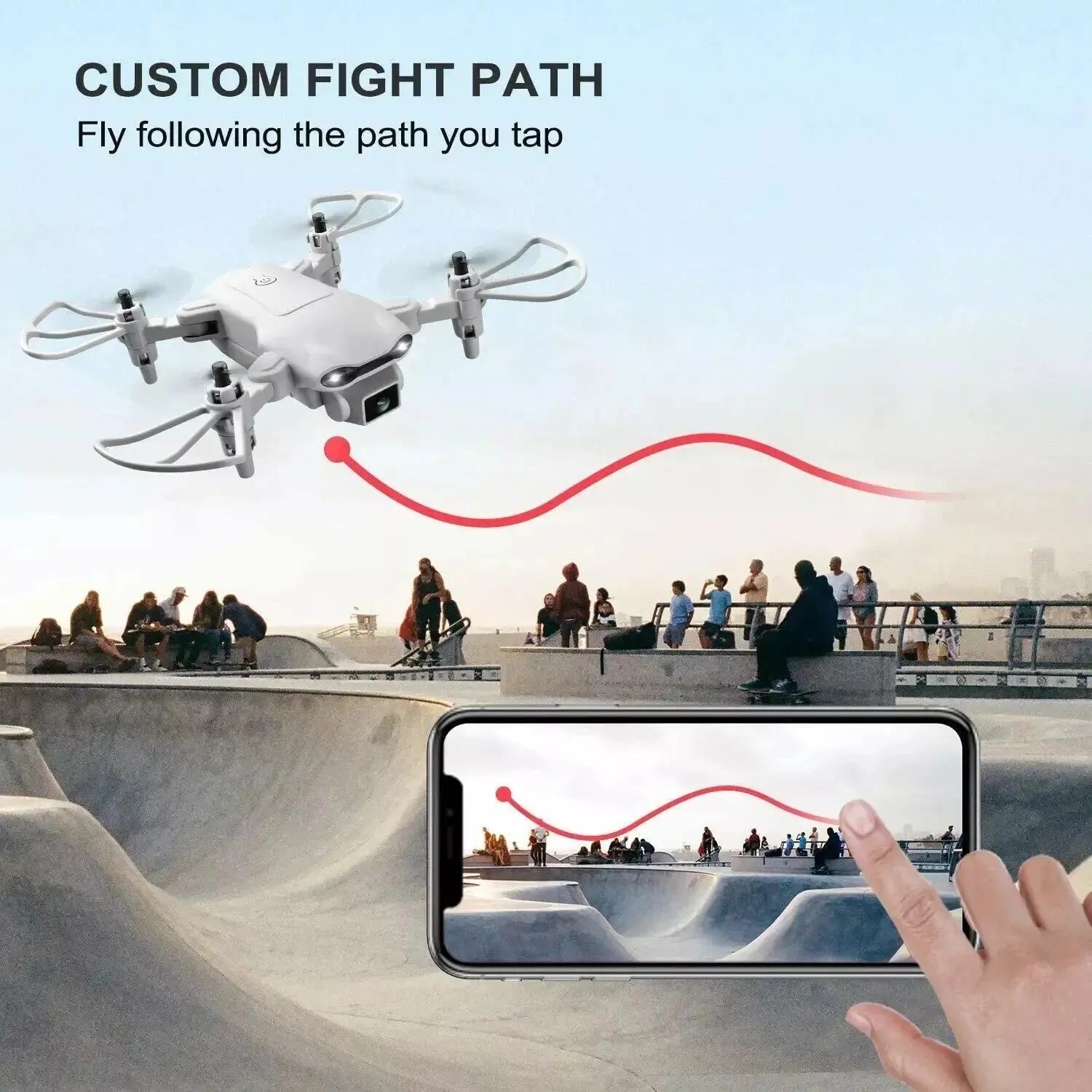 V9 Mini Foldable Drone with HD Camera – Kids & Adults Smart Desion
