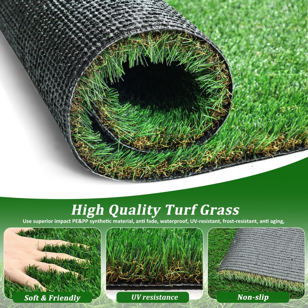 Artificial Grass Runner Rug 3x10 FT – Thick Realistic Turf, UV Resistant, Drainage