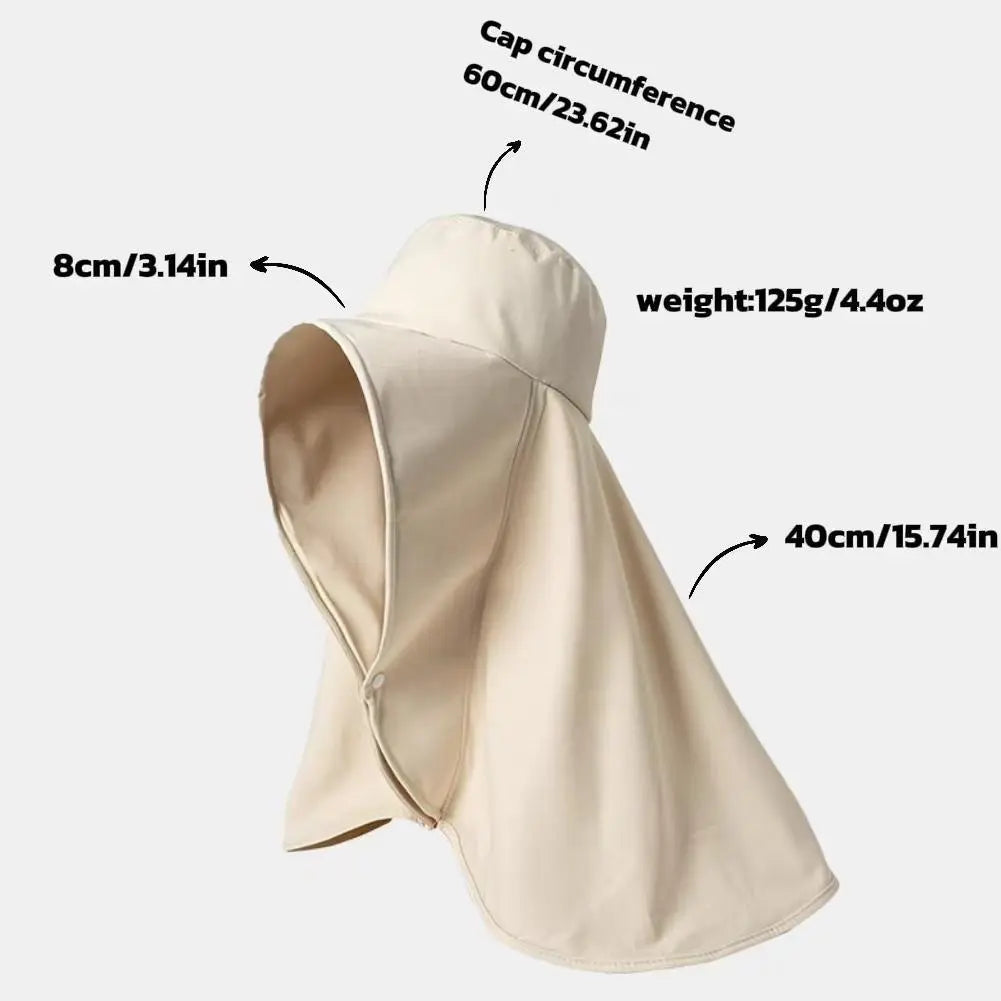 Beach Sun Hat, Neck UV Protection Sun Hat Smart Desion