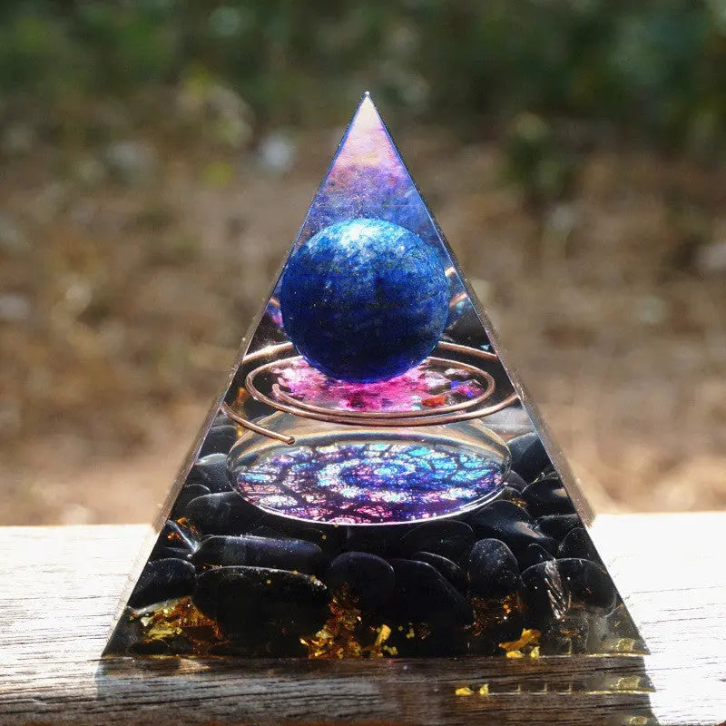 Pyramid Decoration Natural Crystal Gravel Energy Tower Smart Desion