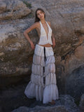 Split-style Vacation Three-piece Swimsuit With Straps Smart Desion