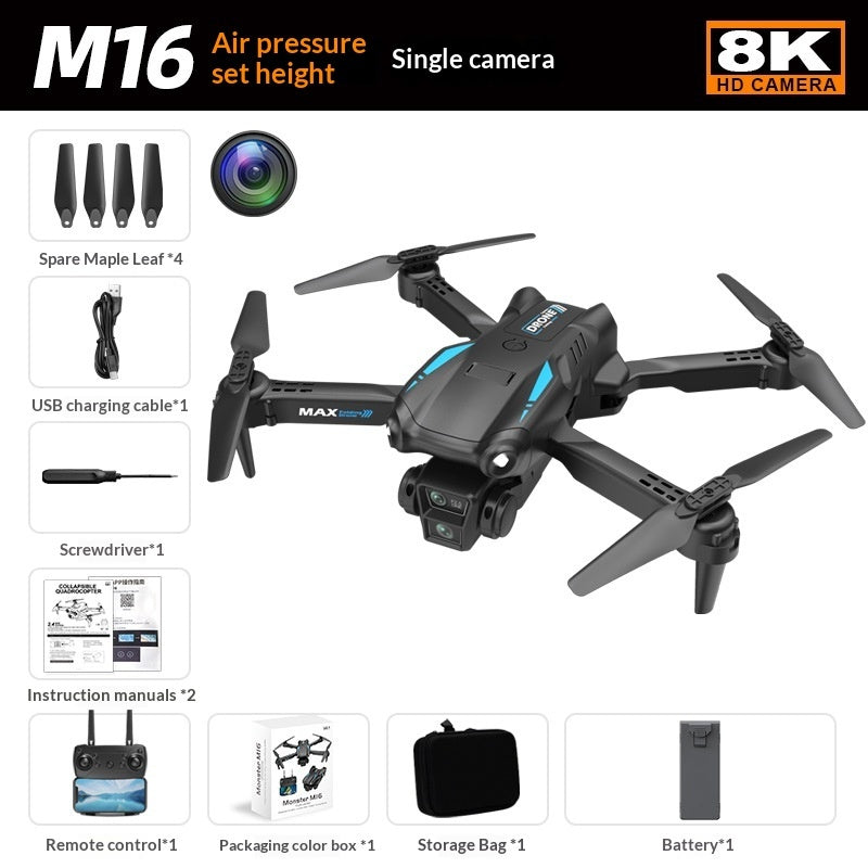 M16 Drone – 8K HD Aerial Photography, Extra-Long Flight Time