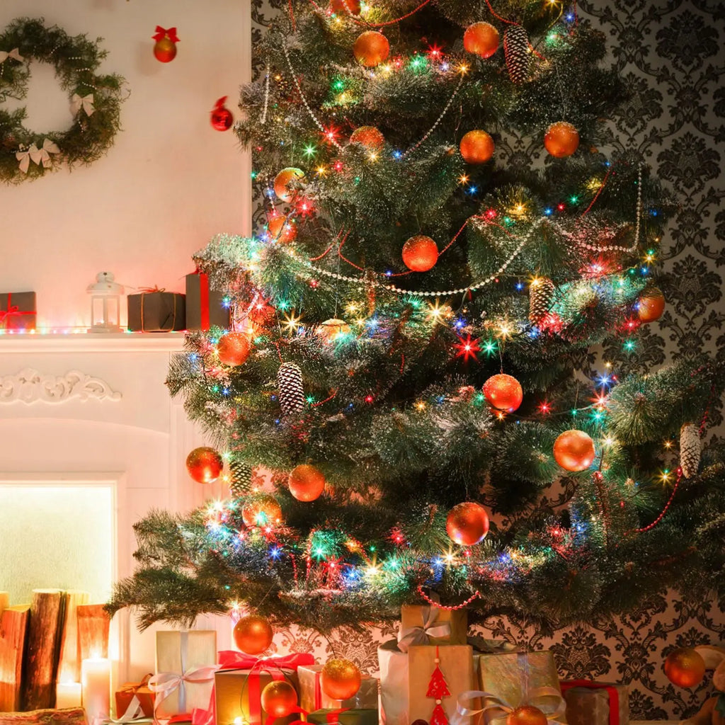 330FT String Lights Outdoor Christmas Decoration Lights With Remote IP44 Waterproof 8 Lighting Modes 8 Brightness Timer Plug In Fairy Light Xmas House Holiday Decor Smart Desion