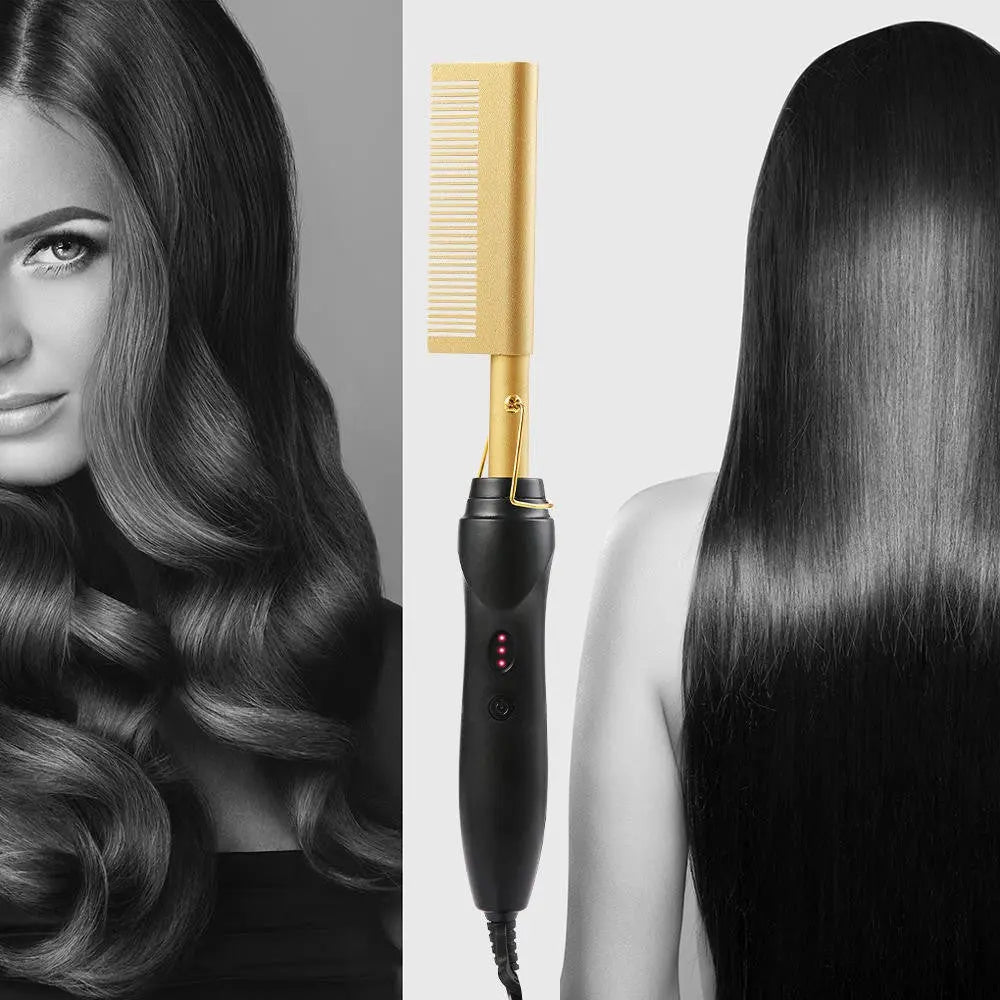 Press Comb Hot Comb Professional Hair Hot Comb Straightener Electric Hot Comb Smart Desion