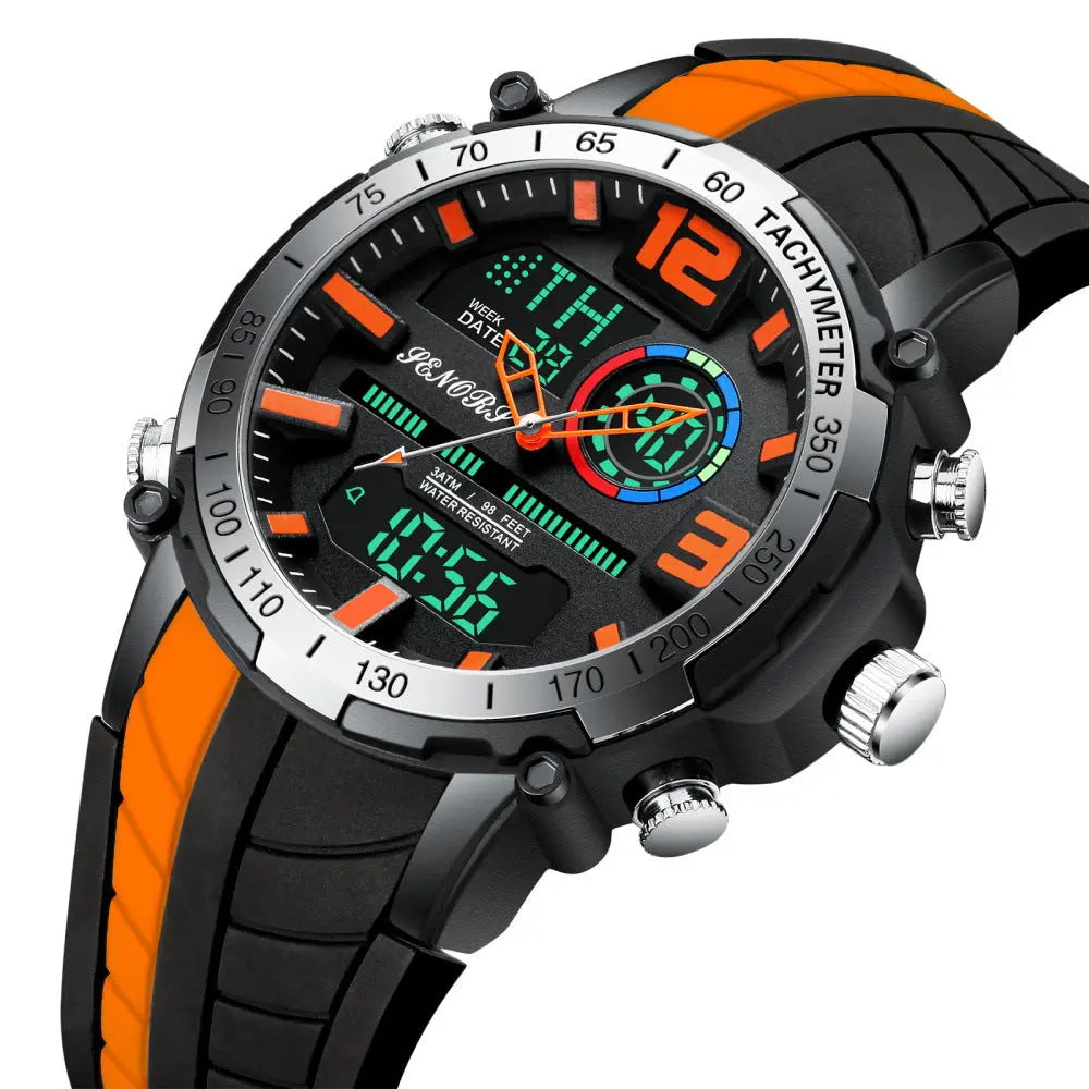 Business Sports Multi-function Dual Display Men's Watch Smart Desion