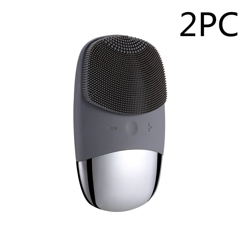 Mini Silicone Electric Face Cleansing Brush Electric Facial Cleanser Facial Cleansing Brush Skin Massager Skin Care Tools Smart Desion