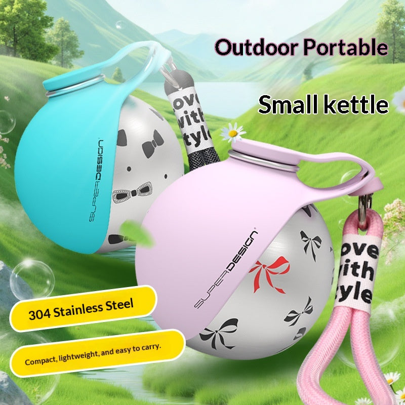 Portable Dog Water Bottle – Stainless Steel, Built-In Bowl, Waste Bag Dispenser, Leak-Proof