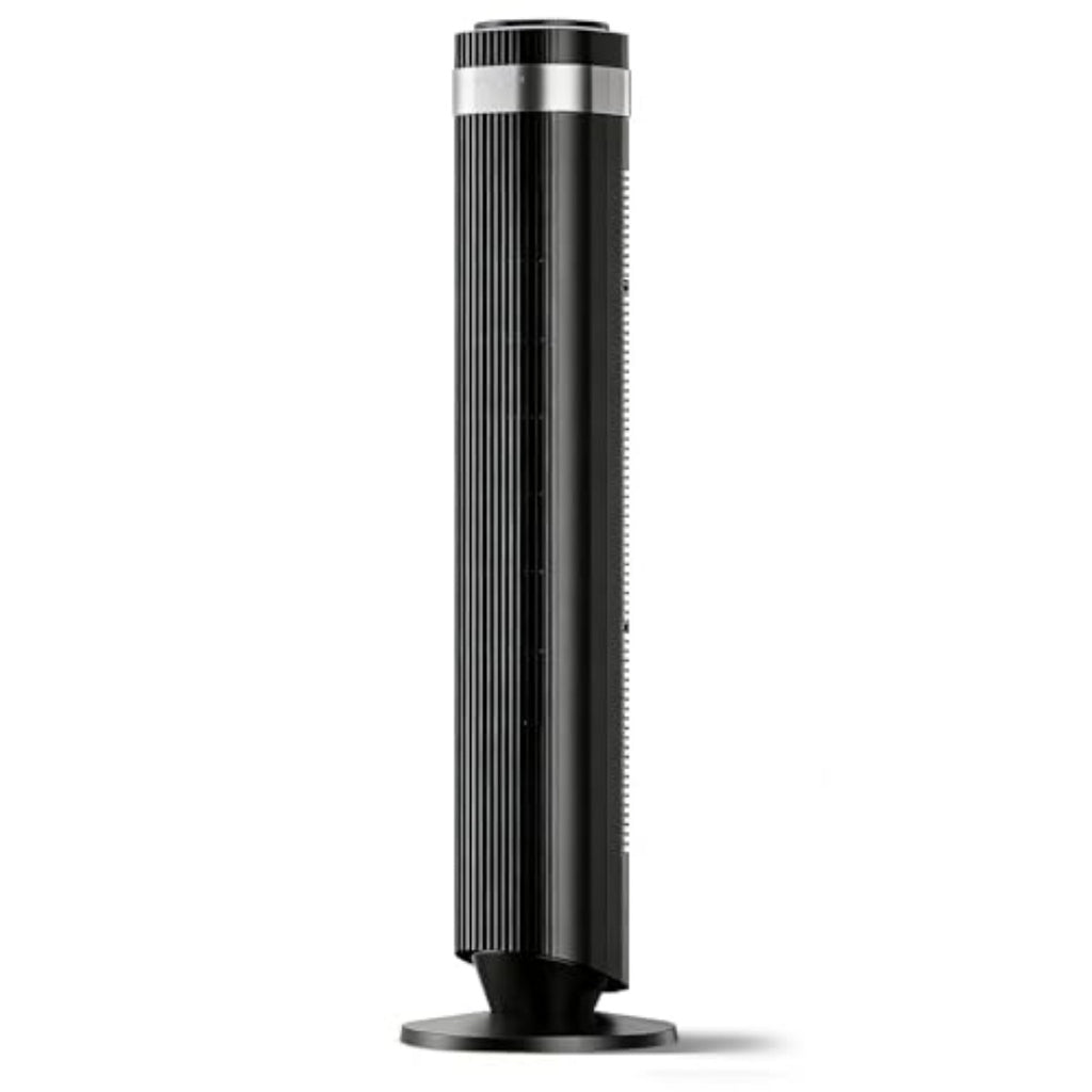Bladeless Tower Fan – 28dB Ultra-Quiet, 5 Speeds, Remote Control, 12Hr Timer
