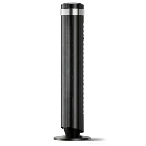 Bladeless Tower Fan – 28dB Ultra-Quiet, 5 Speeds, Remote Control, 12Hr Timer