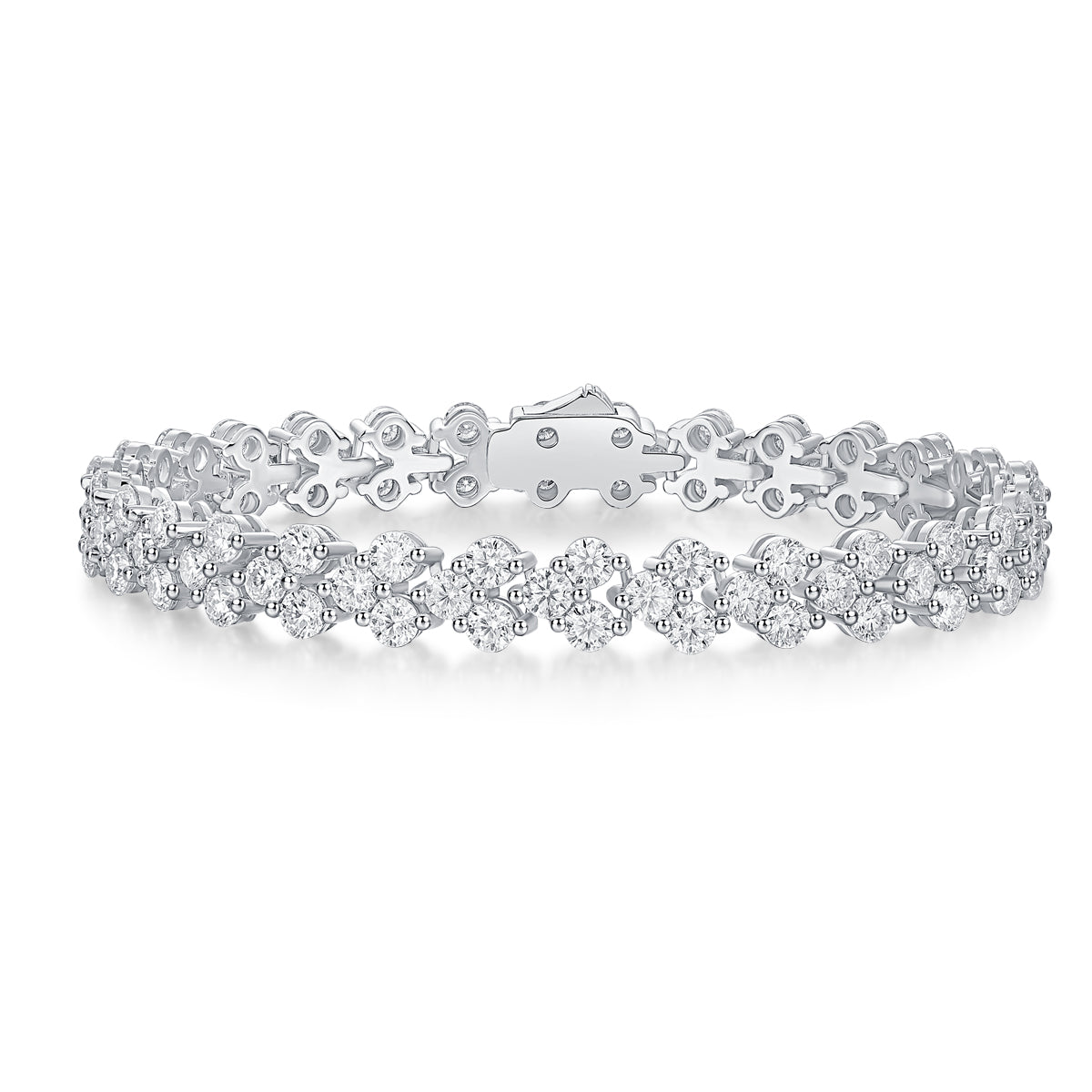 Moissanite Diamond S925 Silver Bracelet – Luxury 16.5cm Fine Jewelry