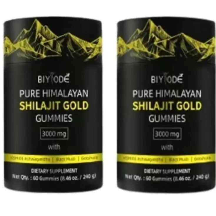 Pure Himalayan Shilajit Gummies  With Ashwagandha, Gokshura & Other Herbs No Added Sugar 60 Chewables Edible Supplement Smart Desion