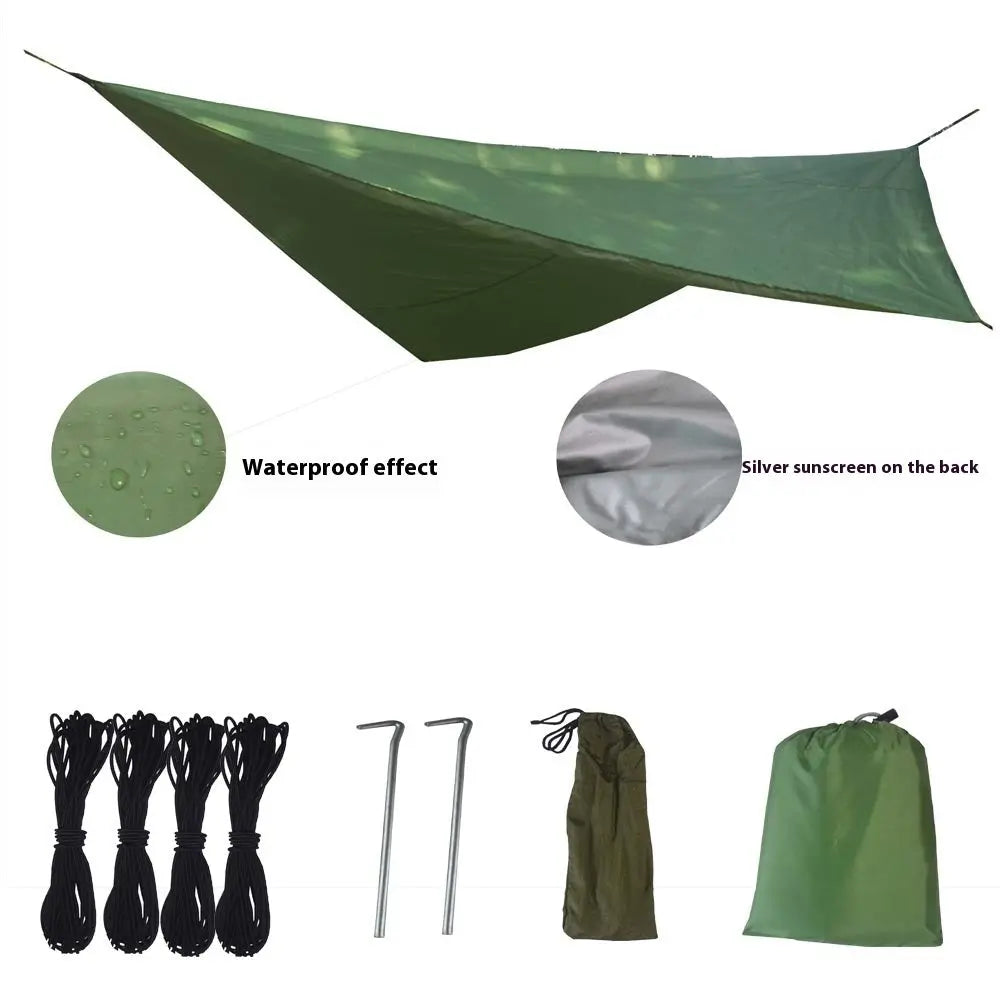 Waterproof Anti-mosquito Sunshade Mosquito Net Hammock Package Outdoor Camping Aerial Swing Hammock 270270 Canopy Smart Desion